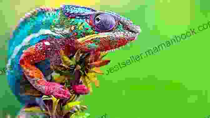 A Chameleon Changing Color To Match Its Surroundings Lizard Explores Animal Kingdom