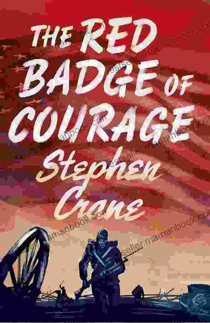 A Depiction Of The Iconic Novel, 'The Red Badge Of Courage,' Featuring A Young Soldier Amidst The Chaos Of Battle. The Law Of Gravity Stephen Crane