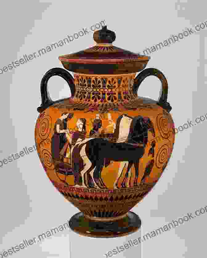 Photograph Of An Ancient Grecian Urn, Intricately Decorated With Mythological Scenes, Embodying The Theme Of Art And Its Transformative Power Explored In Keats's Selected Poems: Poem S By John Keats